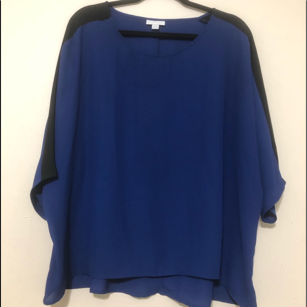 Blue long sleeve blouse
